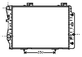 500208 Polcar Radiador de esfriamento de motor