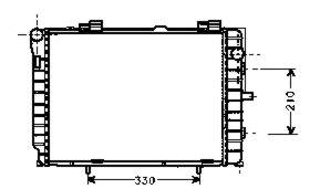 2025005103 Mercedes Radiador de esfriamento de motor