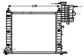 A6385011901 Mercedes Radiador de esfriamento de motor
