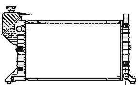 A9015003400 Mercedes Radiador de esfriamento de motor