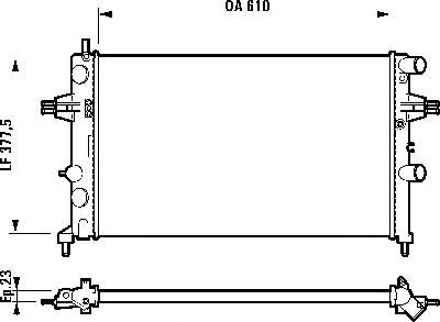 550808A1 Polcar Radiador de esfriamento de motor