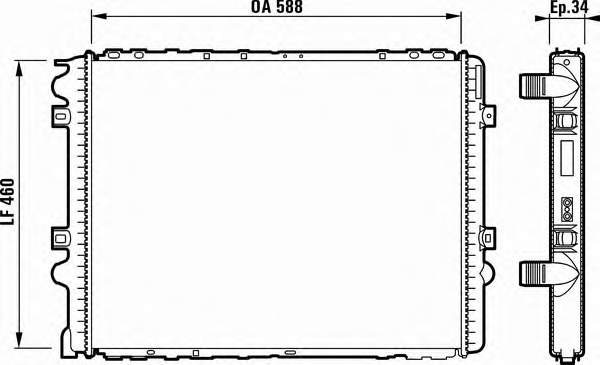 Radiador de esfriamento de motor Thermotec D7RV006TT preço, a partir de 166,48 USD