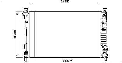 58390 NRF Radiador de esfriamento de motor