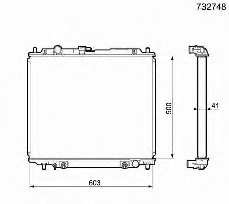 Radiador de esfriamento de motor Denso DRM45014 preço, a partir de 218,43 USD