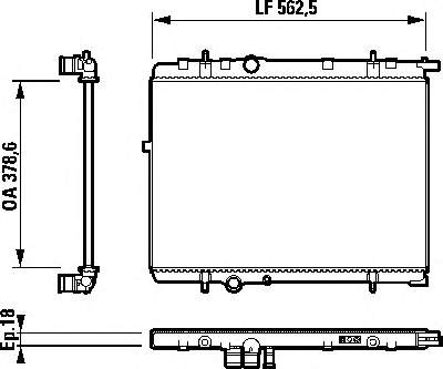 Radiador de esfriamento de motor Denso DRM21031 preço, a partir de 93,34 USD