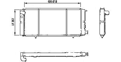 810827 VALEO Radiador de esfriamento de motor
