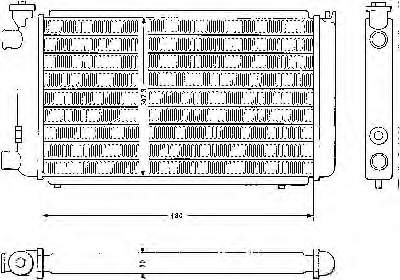 602208A0 Polcar Radiador de esfriamento de motor
