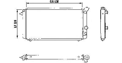 Radiador de esfriamento de motor Renault (RVI) 7700786117 preço, a partir de 76,62 USD