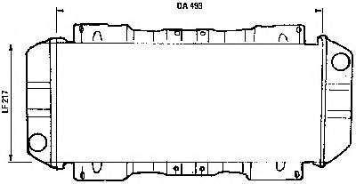 6138599 Ford Radiador de esfriamento de motor