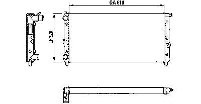 7691274 Fiat/Alfa/Lancia Radiador de esfriamento de motor