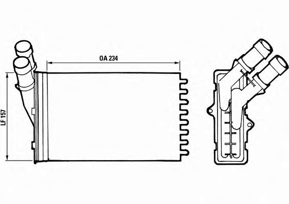 2324N81 Polcar Radiador de forno (de aquecedor)