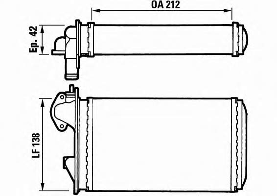 Radiador de forno (de aquecedor) HELLA 8FH351313341 preço, a partir de 35,54 USD