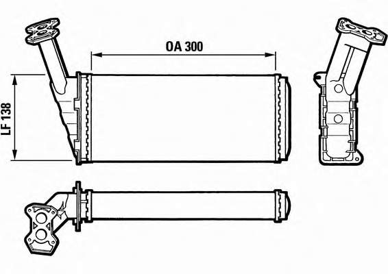 58615 NRF Radiador de forno (de aquecedor)