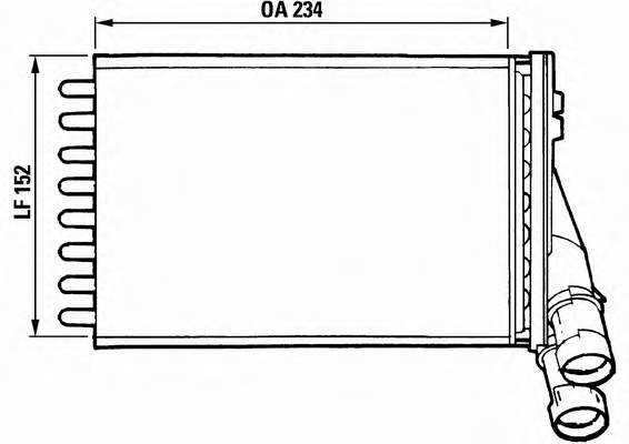 669529 ERA Radiador de forno (de aquecedor)