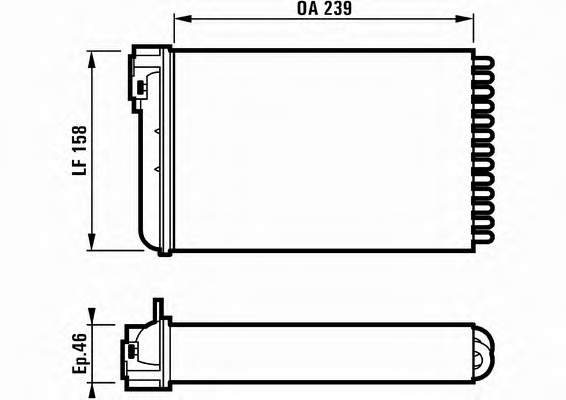 AH154000S Mahle Original Radiador de forno (de aquecedor)
