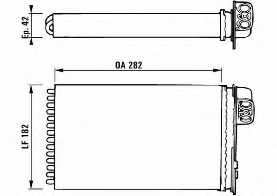 Radiador de forno (de aquecedor) VALEO 812119 preço, a partir de 55,13 USD