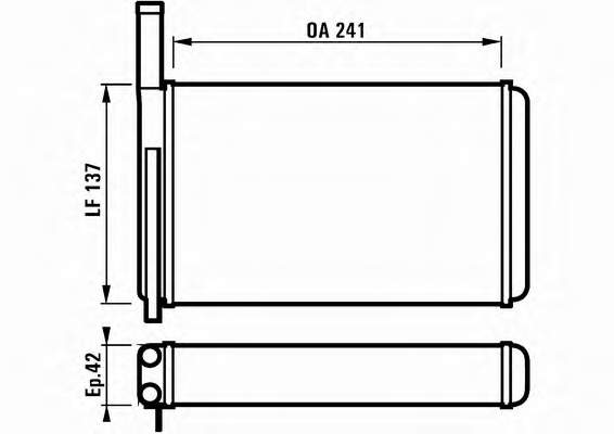 7232897 Ford Radiador de forno (de aquecedor)
