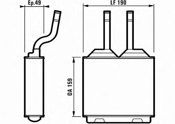 Compre 159040N Dasis Radiador de forno (de aquecedor)