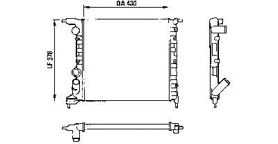 7700786444 Renault (RVI) Radiador de esfriamento de motor