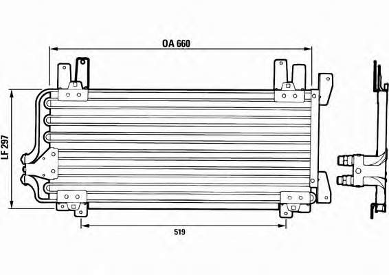 Radiador de aparelho de ar condicionado Renault 19 II S53 ao melhor preço