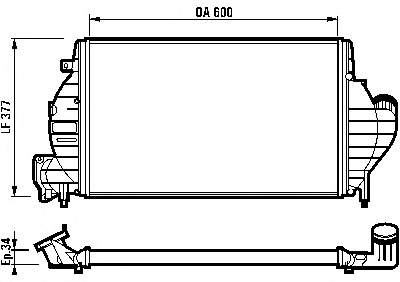 30818 NRF Radiador de intercooler