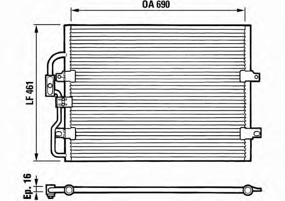 Radiador de aparelho de ar condicionado Peugeot/Citroen CA006 preço, a partir de 44,27 USD