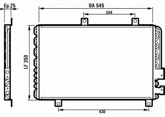 Radiador de aparelho de ar condicionado Alfa Romeo 146  930 ao melhor preço