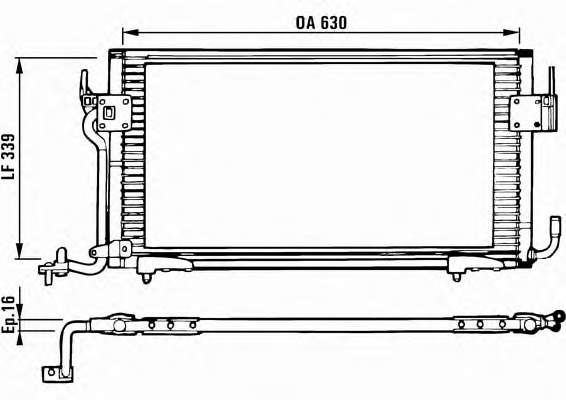 AC342000S Mahle Original Radiador de aparelho de ar condicionado