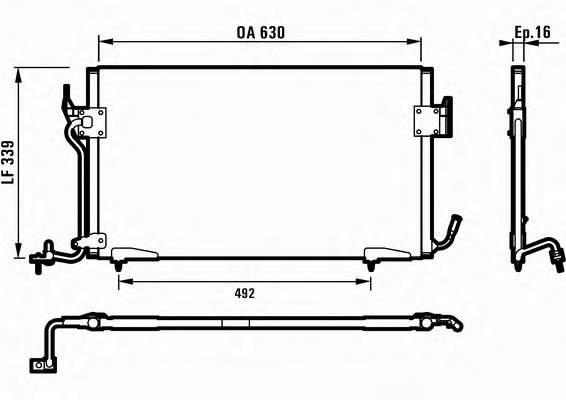 Radiador de aparelho de ar condicionado Peugeot/Citroen 9624722380 preço, a partir de 59,59 USD