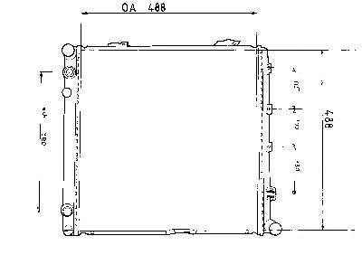 1245008703 Mercedes Radiador de esfriamento de motor