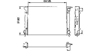 Radiador de esfriamento de motor VAG 321121253AL preço, a partir de 37,63 USD