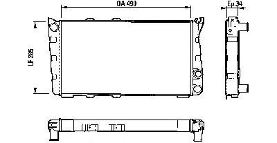 64010 Nissens Radiador de esfriamento de motor