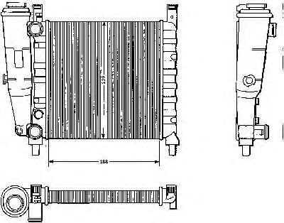 54680 NRF Radiador de esfriamento de motor
