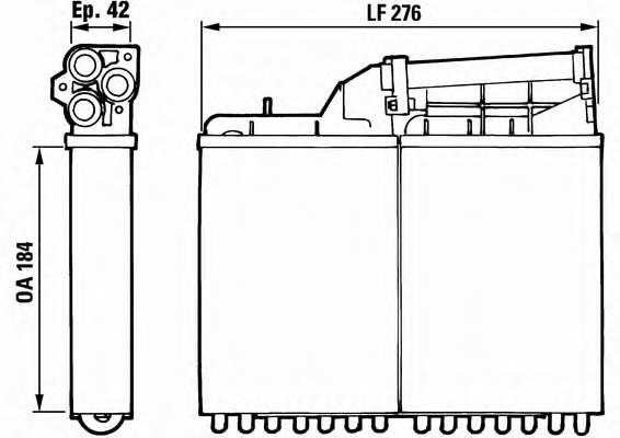 Radiador de forno (de aquecedor) BMW 5  E34 ao melhor preço