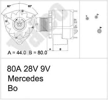 0101549002 Mercedes Gerador