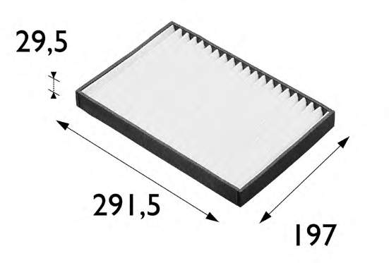 Filtro de salão 698662 VALEO