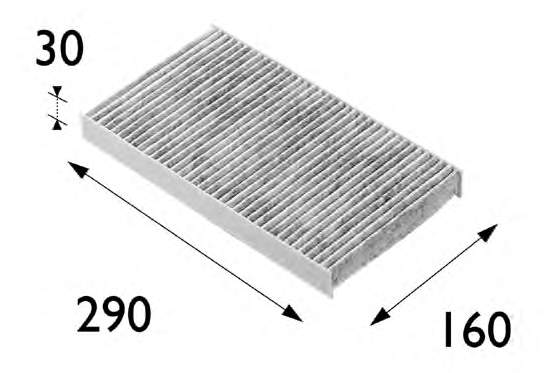 Filtro de salão 698687 VALEO