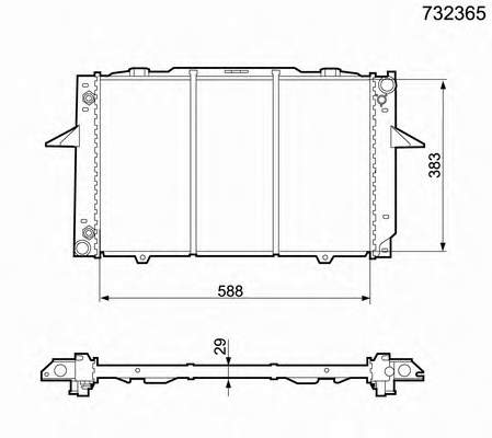 8603770 Volvo Radiador de esfriamento de motor
