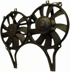 Compre 0015003893 Mercedes Difusor do radiador de aparelho de ar condicionado, montado com roda de aletas e o motor