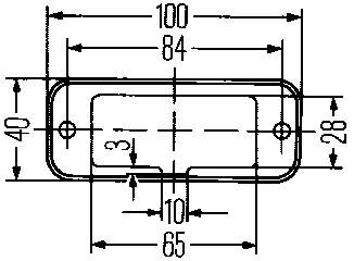 Posição lateral (furgão) 2PF961167021 HELLA