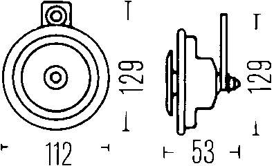Sinal sonoro (cláxon) para BMW 3  E21