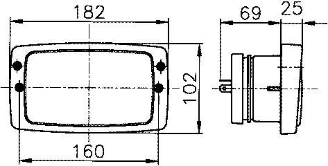 Compre 1AB006213001 HELLA Lâmpada-luz esquerda/direita