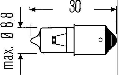 Lâmpada HELLA 8GH002473151 preço, a partir de 5,36 USD