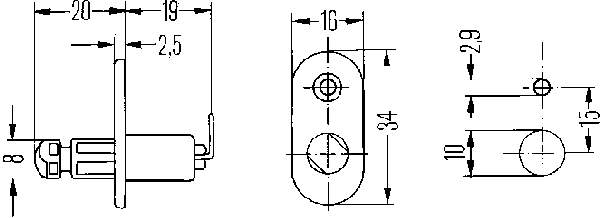 Sensor de fechamento de portas (interruptor de fim de carreira) FAE 67220 preço, a partir de 2,36 USD