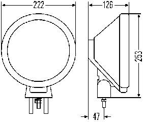 1F8006800221 HELLA Luzes de nevoeiro esquerda/direita (universal)