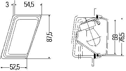 Posição (pisca-pisca) esquerda 2BM004312051 HELLA