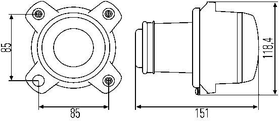 Lâmpada de luz interna esquerda/direita HELLA 1BL008193007 preço, a partir de 112,60 USD
