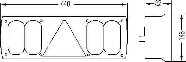 Lanterna traseira direita HELLA 2VP340450021