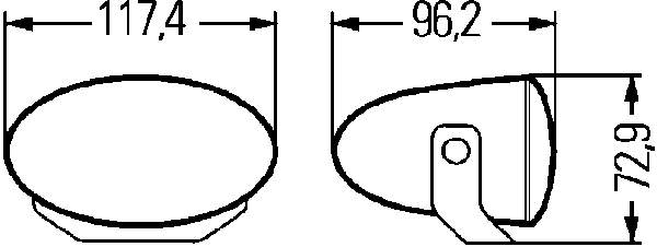 Luz (TUNING), kit de 2 un. 1FA008283811 HELLA