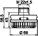 Compre 4324070600 Wabco Silenciador do separador de umidade